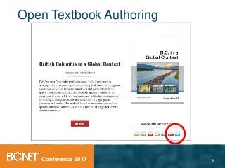Conference 2017
Open Textbook Authoring
4
 