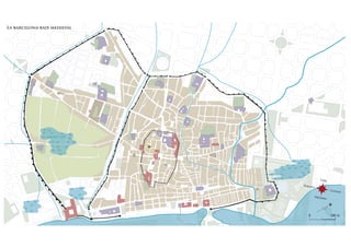 La barcelona baix medieval




               Cagalell vell




                                           Cerç

                               Pone
                                   nt
                                                  Lleva
                                                       nt

                                        Migjo
                                             rn




                                                  N
                                                  N
                                 0                200 m
 