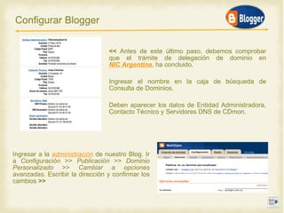 Cómo utilizar nuestro propio dominio en Blogger