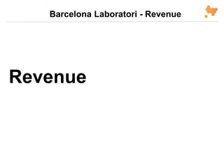Revenue
Barcelona Laboratori - Revenue
 