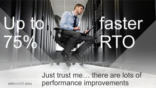 Up to
75%
Just trust me… there are lots of
performance improvements
faster
RTO
 