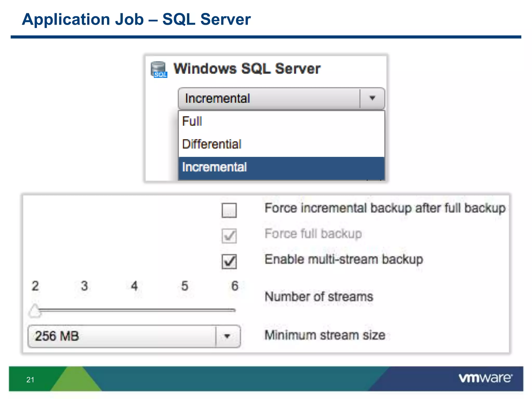 21
Application Job – SQL Server
 