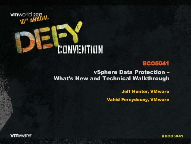 VMworld 2013 VMware VSphere High Availability What s New And Best
