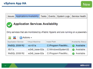 11
vSphere App HA New
 
