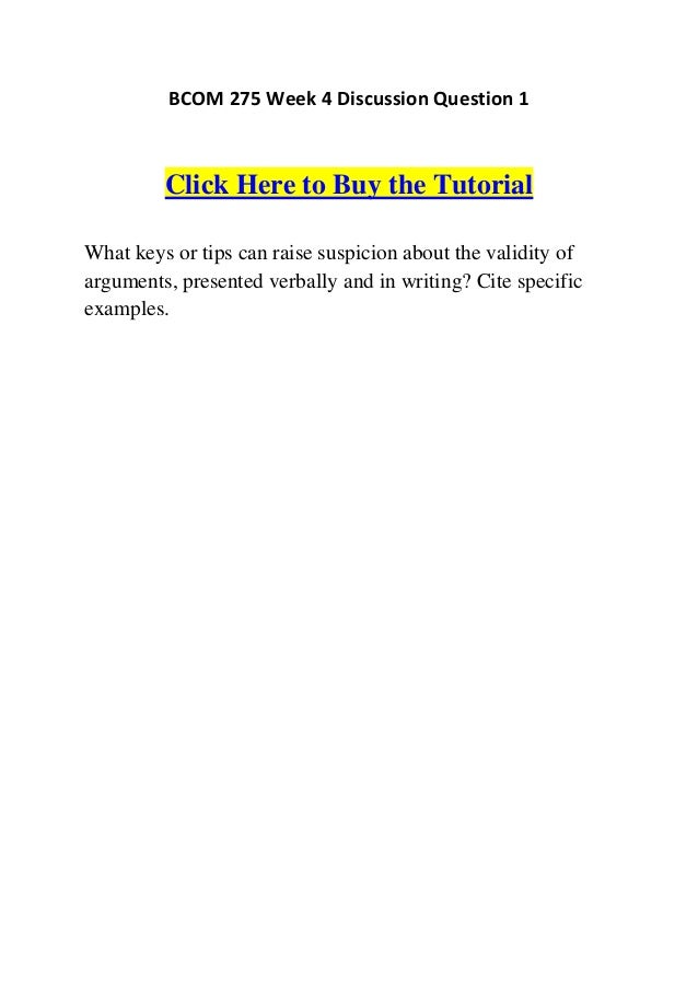 Bcom 275 week 1 essay example 02 picture