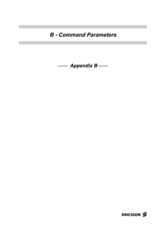 B - Command Parameters
Appendix B
 