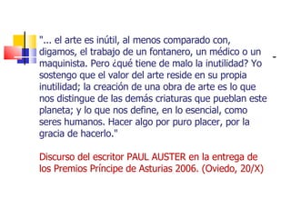 Premio Inutil Concepto De Arte | PPT