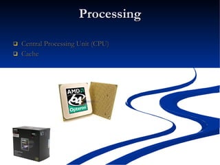 Processing Central Processing Unit (CPU) Cache