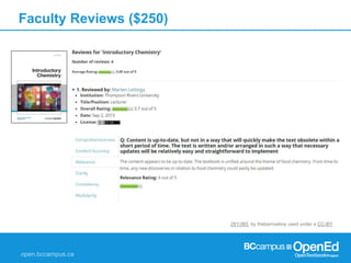 Faculty Reviews ($250)
291/365 by thebarrowboy used under a CC-BY
 