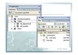 19   Chapter 2 Web Development by Adobe   Mr.Warawut Khangkhan
                Dreamweaver
 