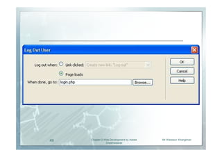 49   Chapter 2 Web Development by Adobe   Mr.Warawut Khangkhan
                Dreamweaver
 