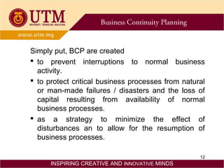 Business Continuity Plan (Introduction) | PPT