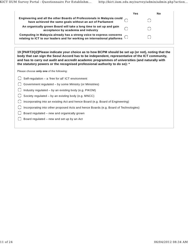 questionnaire for establishment of board of computing professionals m accord form 24