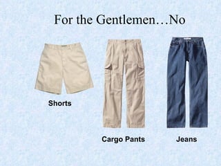 For the Gentlemen…No Shorts Cargo Pants Jeans 