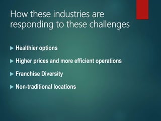 Growth Of Fast Food Industries In India | PPTX
