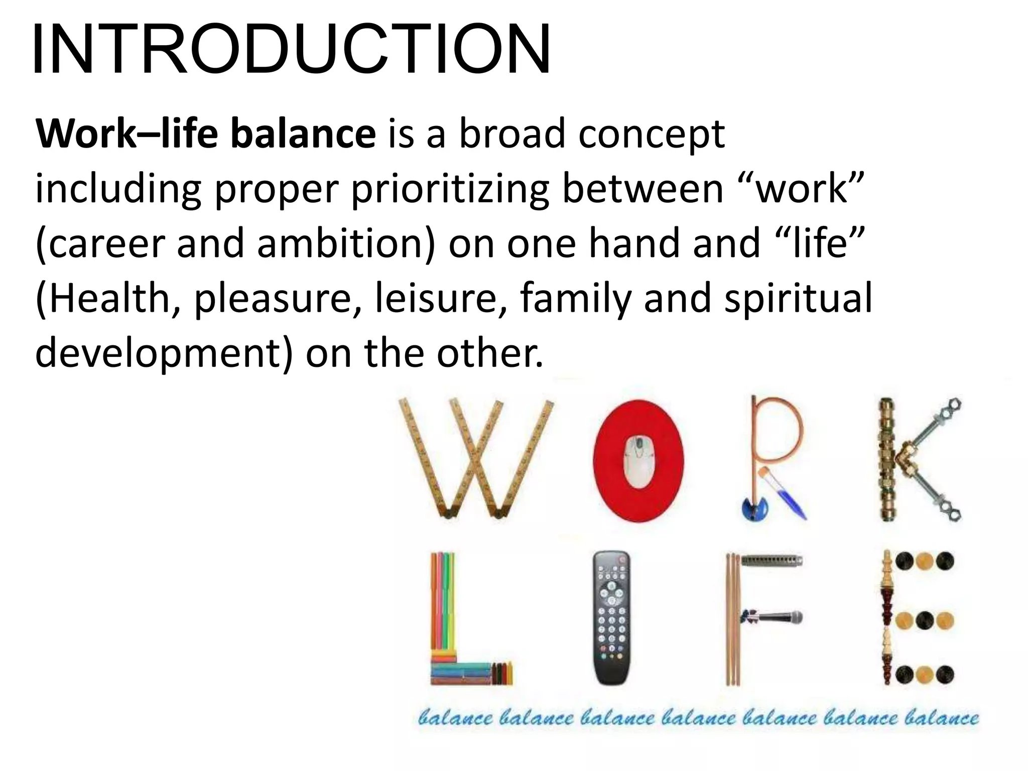 Work Life Balance | PPTX