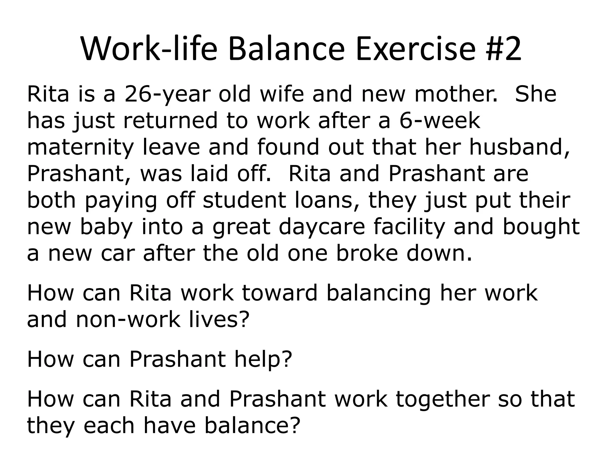 Work Life Balance | PPTX | Career Advice | Careers