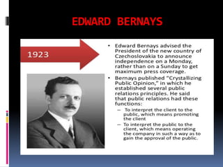 EDWARD BERNAYS
 