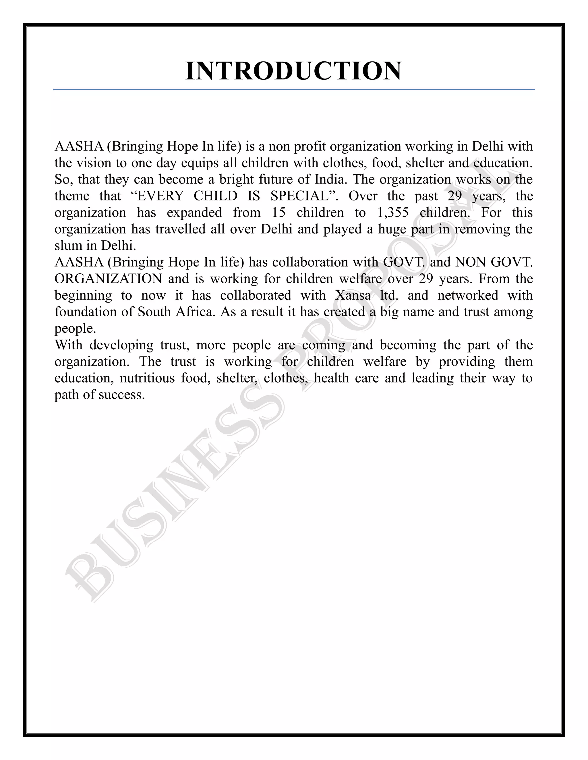 Open crèches for poor children in villages as well as in the city