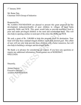 Provide nutritious food to poor and under privileged children in the Urban , Rural and resettlement areas of Delhi