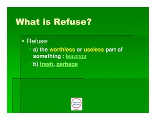 Sustainability and Waste Management | PDF