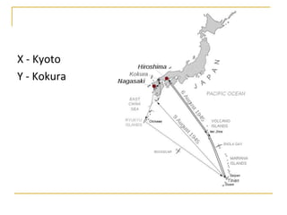 X - Kyoto
Y - Kokura
 