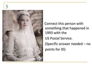 5


    Connect this person with
    something that happened in
    1993 with the
    US Postal Service.
    (Specific answer needed – no
    points for ID)
 
