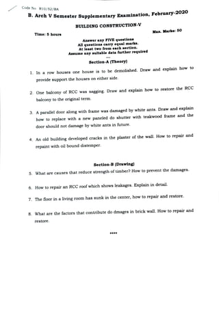 Bc question papers | PDF