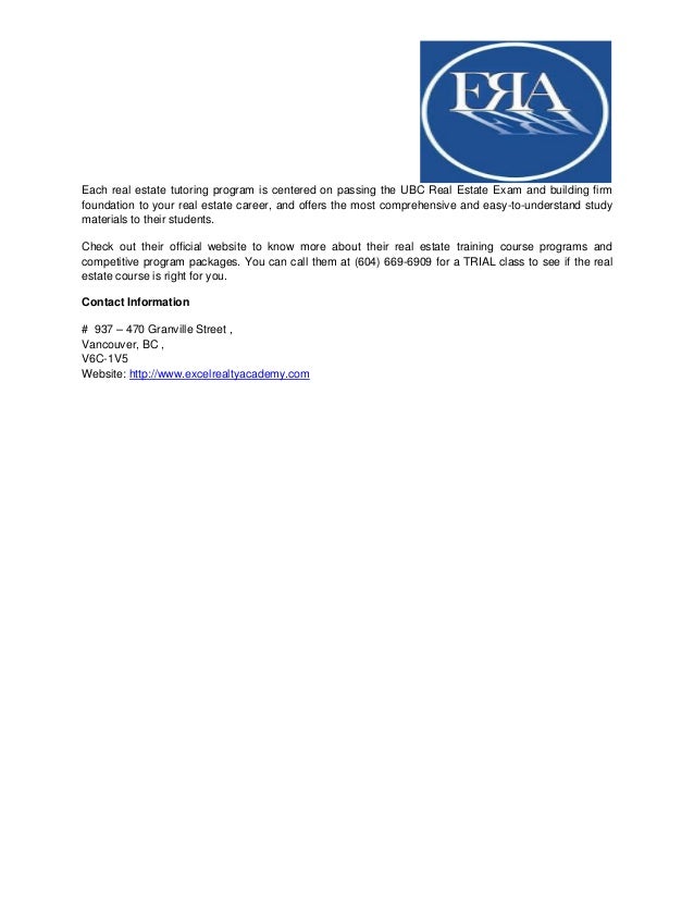 Bc real estate license