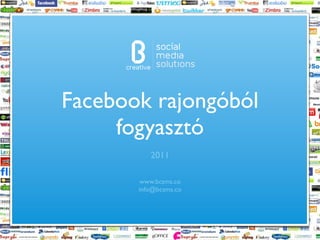 !"#$%&'#




Facebook rajongóból
     fogyasztó
             2011

          www.bcsms.co
          info@bcsms.co
 