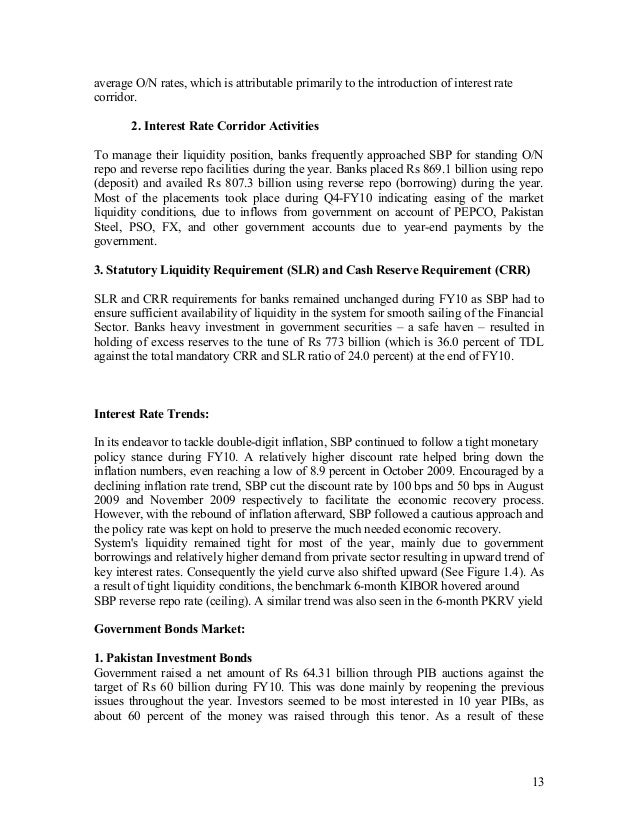 liquidity management via interest rate corridor in pakistan Liquidity management under market turmoil: the level of the key policy interest rates at its monthly policy meeting (held every month) the main policy rate is the minimum bid rate (mbr) in the ecb’s weekly dampening its volatility since april 1999, the gc of the ecb has set the interest rate corridor in a symmetric manner, with a. liquidity management via interest rate corridor in pakistan Liquidity management under market turmoil: the level of the key policy interest rates at its monthly policy meeting (held every month) the main policy rate is the minimum bid rate (mbr) in the ecb’s weekly dampening its volatility since april 1999, the gc of the ecb has set the interest rate corridor in a symmetric manner, with a.