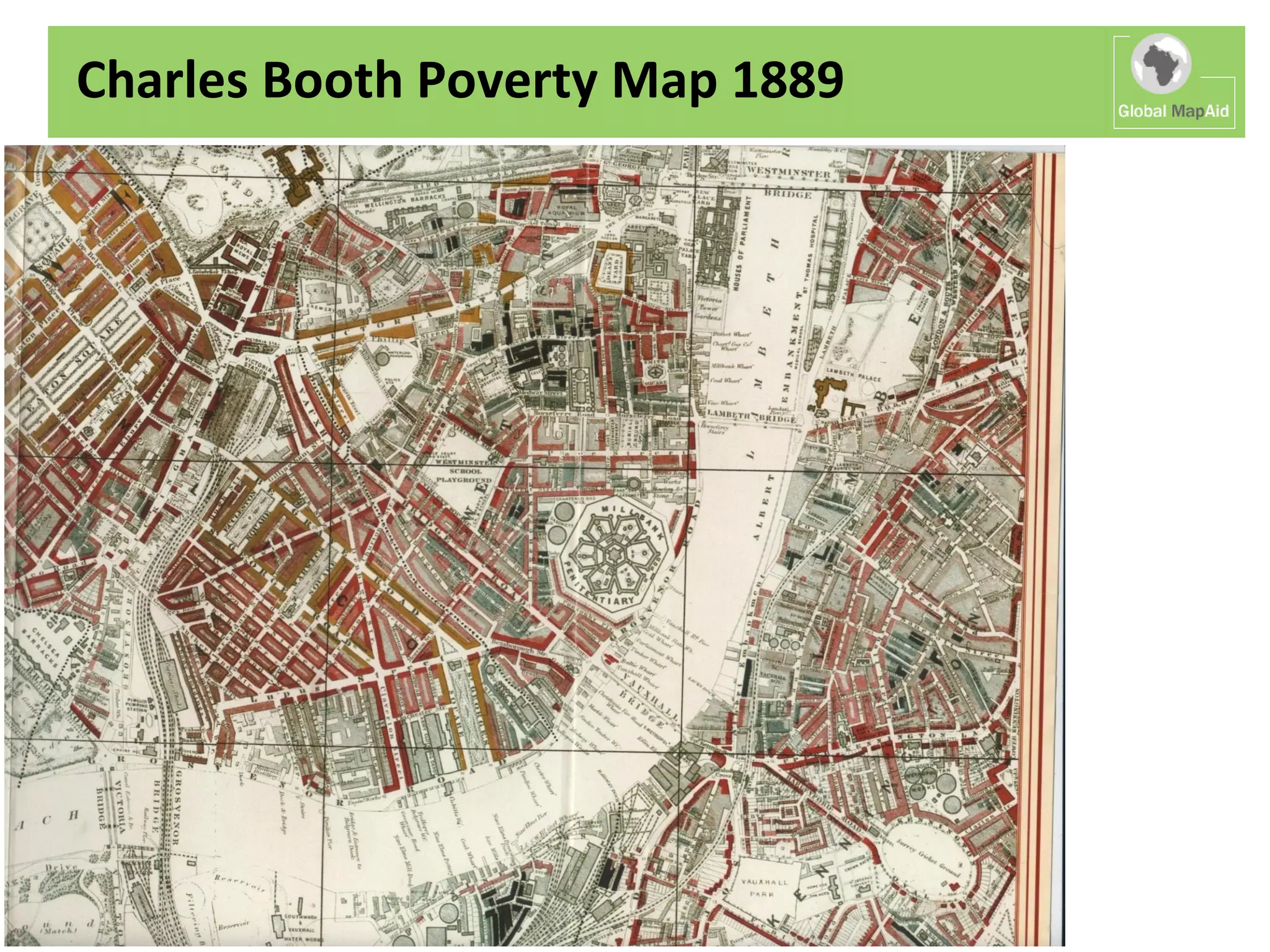 Charles Booth Poverty Map 1889
 