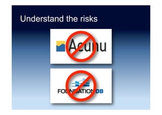 114	
RelaSonal	zone	
Non-relaSonal	zone	
Lotus	Notes	
Objec5vity	
MarkLogic	
InterSystems	
Caché	
McObject	
Starcounter	
ArangoDB	
Founda5onDB	
Neo4J	
InﬁniteGraph	
CouchDB	
MongoDB	
Oracle	NoSQL	
Redis	
Handlersocket	
		RavenDB	
AWS	DynamoDB	
Cloudant	
Redis-to-go	
RethinkDB	
App	Engine	
Datastore	
SimpleDB	
LevelDB	
Accumulo	
Iris	Couch	
MongoLab	
Compose	
Cassandra	
HBase	
Riak	
Couchbase	
Key:		
General	purpose	
Specialist	analy5c	
BigTables	
Graph	
Document	
Key	value	stores	
-as-a-Service	
Splice	Machine	
Ac5an	Ingres	
SAP	Sybase	ASE	
EnterpriseDB	
SQL		
Server	
MySQL	
Informix	MariaDB	
SAP		
HANA	
	
IBM	
DB2	
Database.com	
ClearDB	
Google	Cloud	SQL	
Rackspace	
Cloud	Databases	
AWS	RDS	
SQL	Azure	
FathomDB	
HP	Cloud	RDB	
	for	MySQL	
StormDB	
Teradata		
Aster	
HPCC	
Cloudera	
Hortonworks	MapR	 IBM		
BigInsights	
AWS	
EMR	
Google		
Compute	
Engine	
Zehaset	
NGDATA	
	451	Research:	Data	Plajorms	Landscape	Map	–	September	2014	
Infochimps	
Metascale	
Mortar	
Data	
Rackspace	
Qubole	
Voldemort	
Aerospike	
Key	value	direct		
access	
Hadoop	
Teradata	
IBM	PureData	
for	Analy5cs	
Pivotal	Greenplum	
HP	Ver5ca	
InﬁniDB	
SAP	Sybase	IQ	
IBM	InfoSphere	
Ac5an	Vector	
XtremeData	
Kx	Systems	
Exasol	
Ac5an	Matrix	
ParStream	
Tokutek	
ScaleDB	
MySQL	ecosystem	
Advanced		
clustering/sharding	
VoltDB	
ScaleArc	
Con5nuent	
TransLalce	
NuoDB	
Drizzle	
JustOneDB	
Pivotal	SQLFire	
Galera	
CodeFutures	
ScaleBase	
Zimory	Scale	
Clustrix	
Tesora	MemSQL	
GenieDB	
Datomic	 New	SQL	databases	YarcData	
FlockDB	
Allegrograph	
HypergraphDB	
AﬃnityDB	
Giraph	
Trinity	 MemCachier	
Redis	Labs	
Redis	Cloud	
Redis	Labs	
Memcached	Cloud	
FairCom	
BitYota	
IronCache	
Grid/cache	zone	
Memcached	
Ehcache	
ScaleOut	
Sooware	
IBM		
eXtreme	
Scale	
Oracle		
Coherence	
GigaSpaces	XAP	GridGain	
Pivotal	
GemFire	
CloudTran	
InﬁniSpan	
Hazelcast	
Oracle	
Exaly5cs	
Oracle	
Database	
	
MySQL	Cluster	
Data	caching	
Data	grid	
Search	
Oracle		
Endeca	Server	Alvio	
Elas5csearch	
LucidWorks	
Big	Data	
Lucene/Solr	
IBM	InfoSphere		
Data	Explorer	
Towards	
E-discovery	
Towards	
enterprise	search	
Appliances	
Documentum	
xDB	
Tamino	
XML	Server	
Ipedo	XML	
Database	
ObjectStore	
LucidDB	
MonetDB	
Metamarkets	Druid	
Databricks/Spark	
AWS	
Elas5Cache	
	
Firebird	
SciDB	
SQLite	
Oracle	TimesTen	
solidDB	
Adabas	
IBM	IMS	
UniData	
UniVerse	
WakandaDB	
Al5scale	
Oracle	Big	Data		
Appliance	
RainStor	
OrientDB	
Sparksee	
ObjectRocket	
Metamarkets	
Treasure	
Data	
PostgreSQL	
Percona	
vFabric	Postgres	
©	2014	by	451	Research	
LLC.	All	rights	reserved		
HyperDex	
TIBCO	
Ac5veSpaces	
Titan	
CloudBird	
SAP	Sybase	SQL	Anywhere	
JethroData	
CitusDB	
	
Pivotal	HD	
BigMemory	
Ac5an	
Versant	
DataStax	
Enterprise	
DeepDB	
Infobright	
FatDB	
Google	
Cloud	
Datastore	
Heroku	Postgres	
GrapheneDB	
Cassandra.io	
Hypertable	
BerkeleyDB	
Sqrrl	
Enterprise	
Microsoo	
HDInsight	
HP	
Autonomy	
Oracle	
Exadata	
IBM		
PureData	
RedisGreen	
AWS	
Elas5Cache	
with	Redis	
IBM	
Big	SQL	
Impala	
Apache	
Drill	
Presto	
Microsoo	
SQL	Server	
PDW	
Apache	
Tajo	
Apache	
Hive	
SPARQLBASE	
MammothDB	
Al5base	HDB	
LogicBlox	
SRCH2	
TIBCO	
LogLogic	
Splunk	
Towards	
SIEM	
Loggly	 Sumo	
Logic	Logentries	
InﬁniSQL	
In-memory	
JumboDB	
Ac5an	
PSQL	
Progress	
OpenEdge	
Kogni5o	
Al5base	XDB	
Savvis	
Soolayer	
Verizon	
xPlenty	
Stardog	
MariaDB	
Enterprise	
Apache	Storm	
Apache	S4	
IBM	
InfoSphere	
Streams	
TIBCO	
StreamBase	
DataTorrent	
AWS	
Kinesis	
Feedzai	
Guavus	
Lokad	
SQLStream	
Sooware	AG	
Stream	processing	
OpenStack	Trove	
1010data	
Google		
BigQuery	
AWS	
Redshio	
TempoIQ	
InﬂuxDB	
MagnetoDB	
WebScaleSQL	
MySQL		
Fabric	
Spider	
2	1	 4	3	 6	5	
E
D
A
B
C
T-Systems	
E
D
A
B
C
2	1	 4	3	 6	5	
SQream	
SpaceCurve	
Postgres-XL	
Google	
Cloud		
Dataﬂow	
Trafodion	
Hadapt	
ObjectRocket	
Redis	
DocumentDB	
Azure	
Search	
Red	Hat	
JBoss	
Data	Grid	
Source: 451 Research, used with permission
 