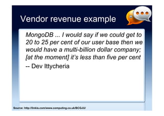 Graph database market
0	
20	
40	
60	
80	
100	
120	
2015	 2016	 2017	 2018	 2019	 2020	
US$	Million	
Source: http://bitnine.net/graph-database/2016-graph-database-market-status/ (8 June 2016)
 