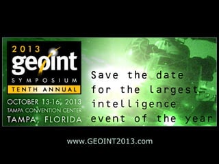 www.GEOINT2013.com
 