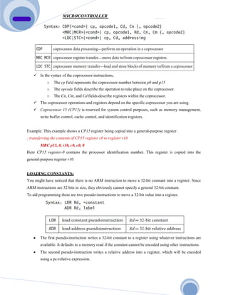 BCS402    MICROCONTROLLERS   MODULE    2