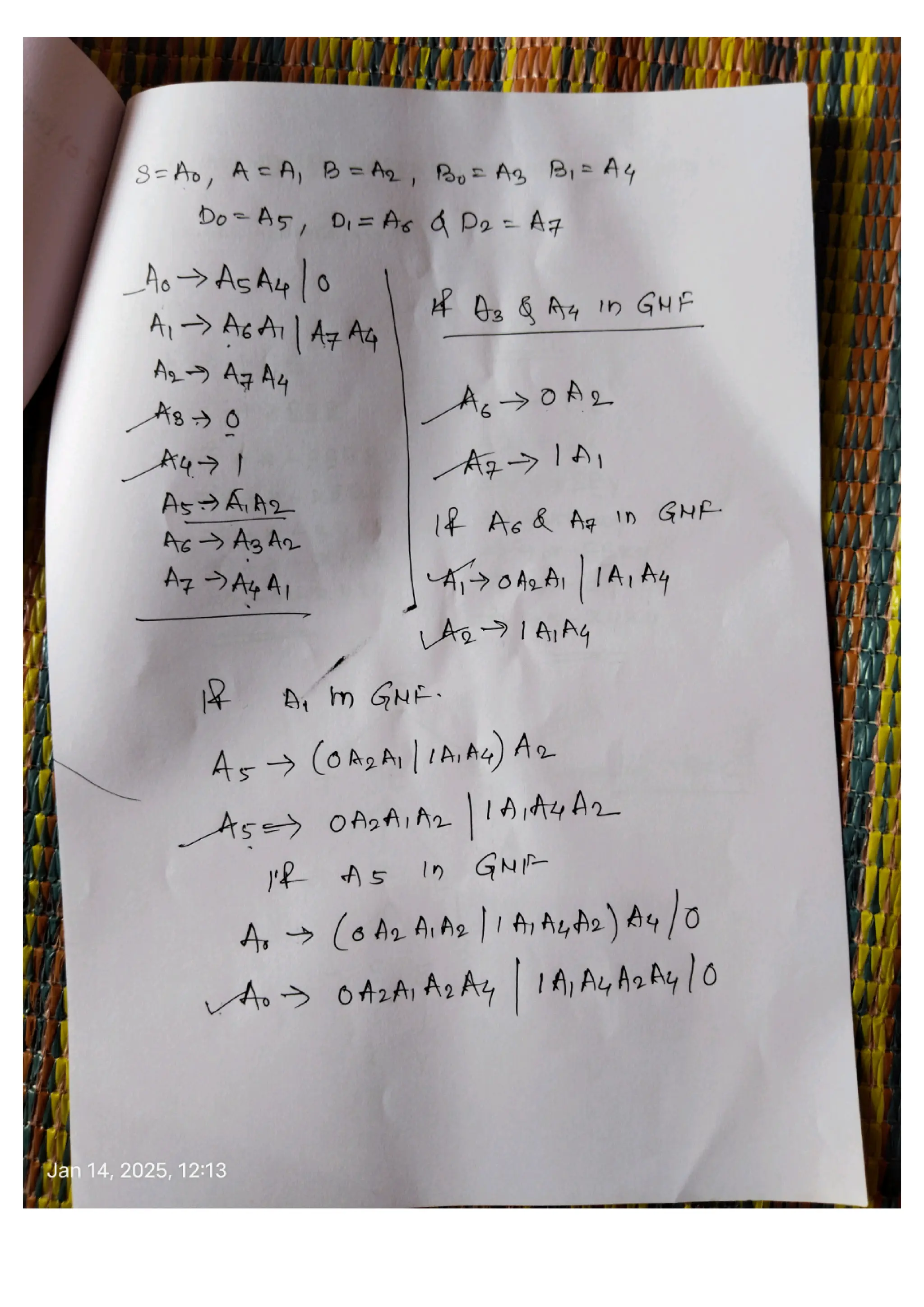 BCS503 Model Question Paper Solution Theory of Computation
