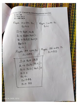 BCS503 Model Question Paper Solution Theory of Computation | PDF