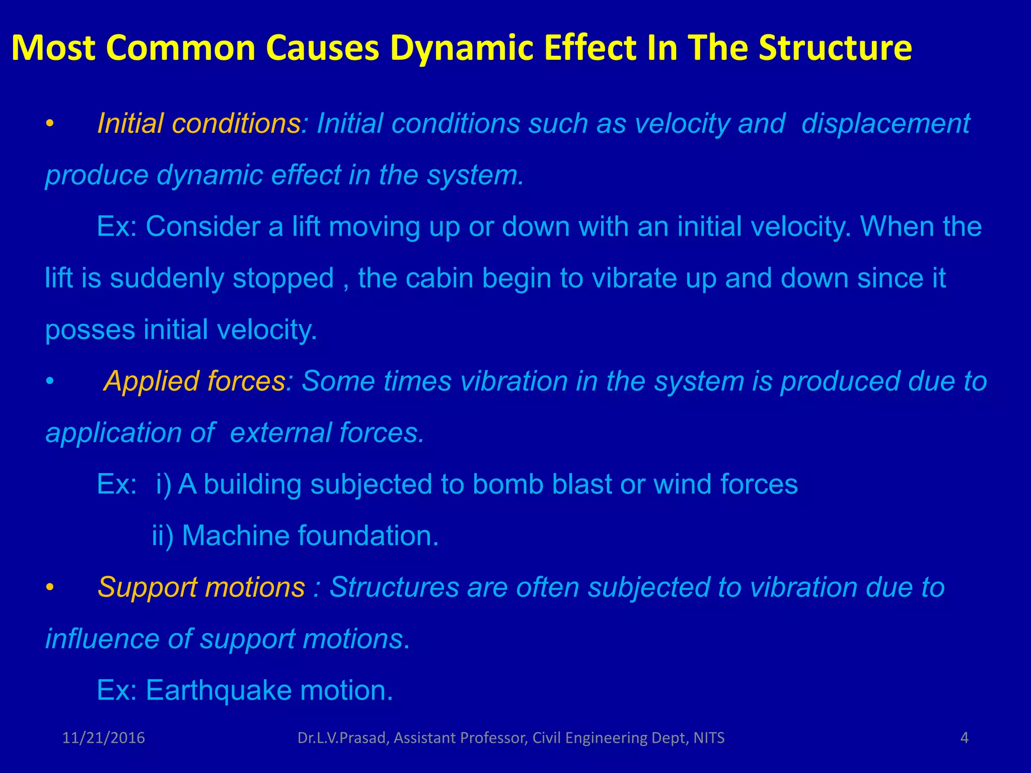 Basic concepts on structural dynamics | PPTX