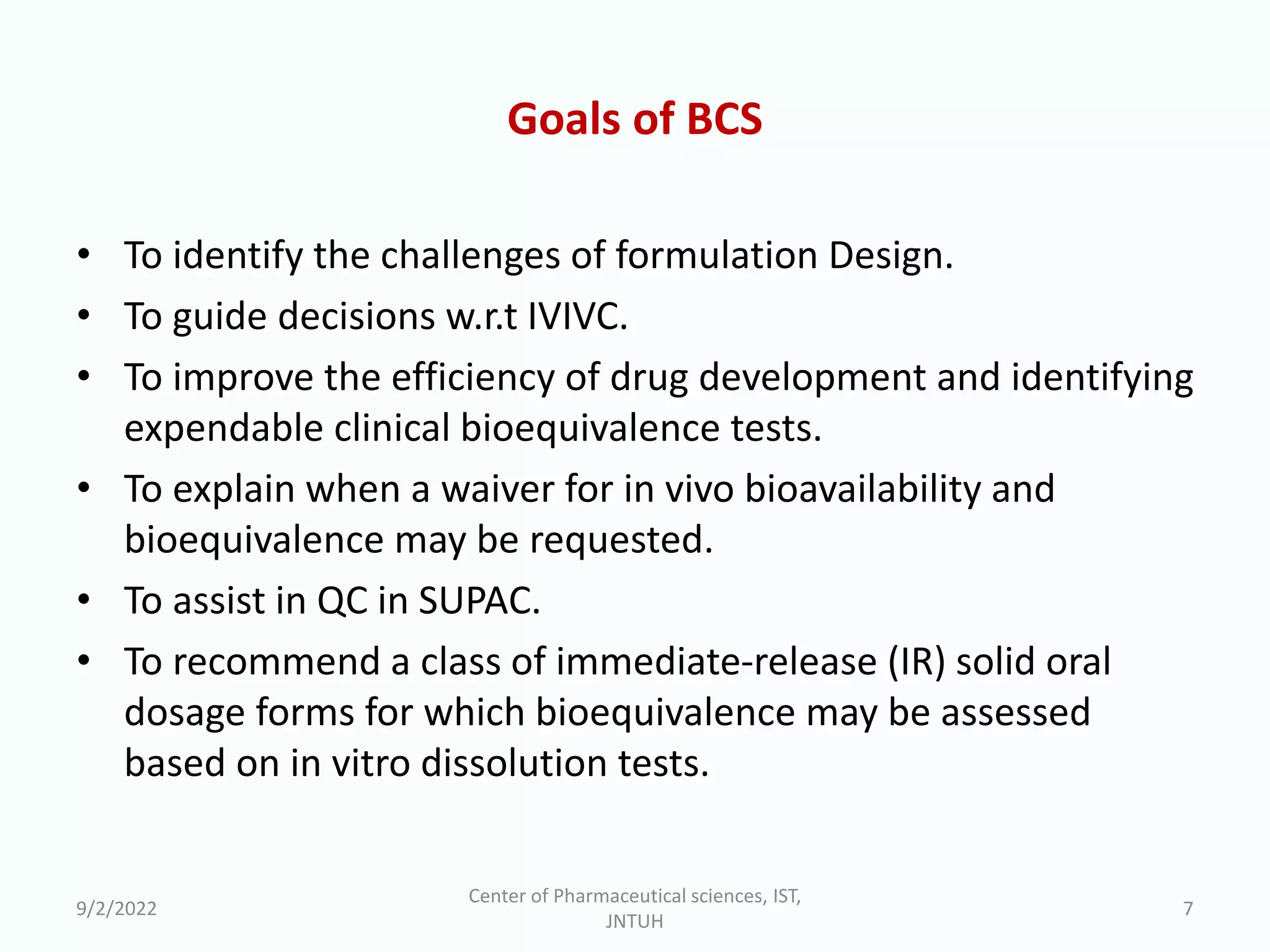 BCS Guideline for solubility and Dissolution.pptx