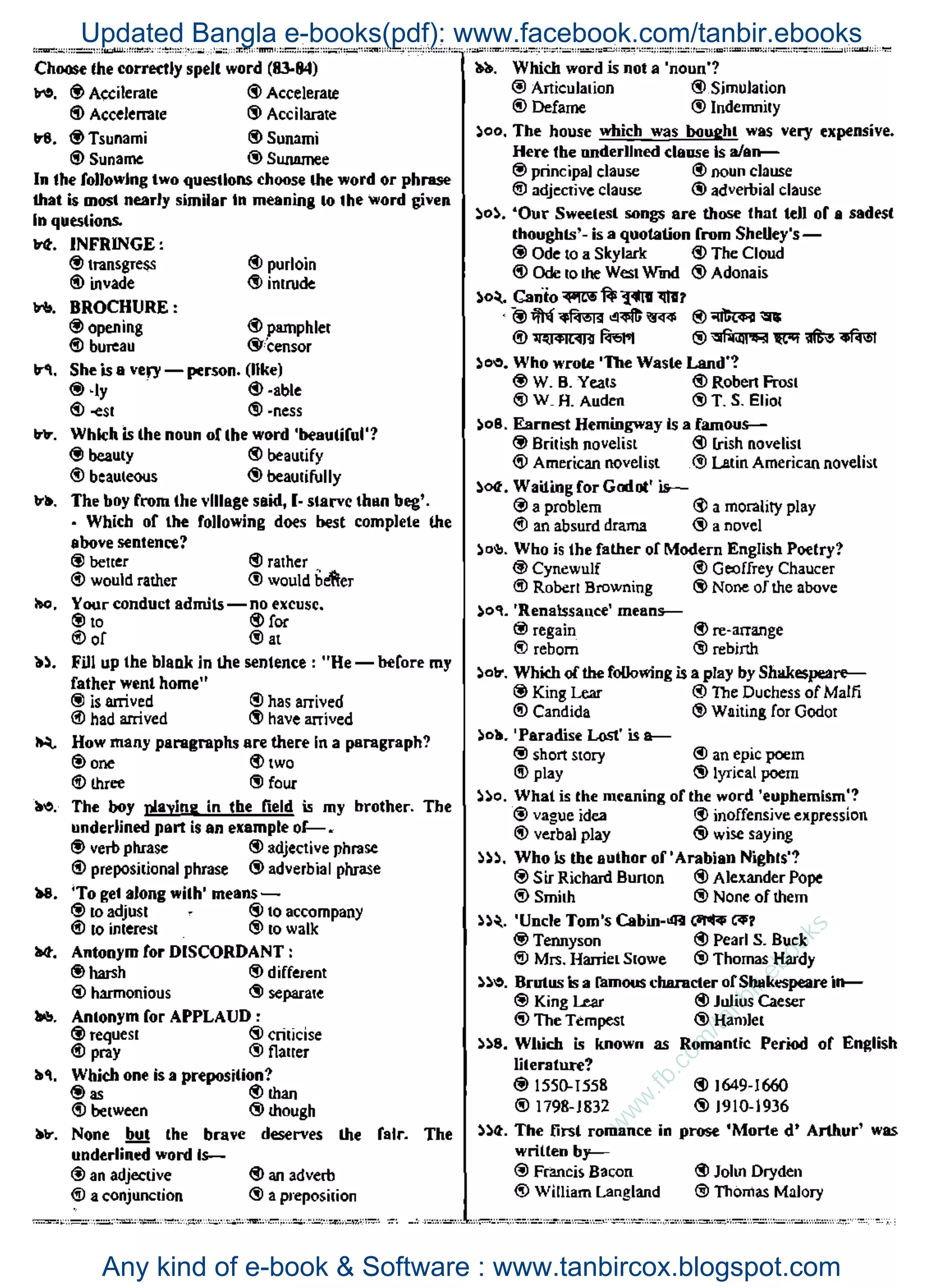w
w
w
.fb.com
/tanbir.ebooks
Updated Bangla e-books(pdf): www.facebook.com/tanbir.ebooks
Any kind of e-book & Software : www.tanbircox.blogspot.com
 