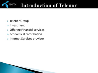  Products of Telenor 