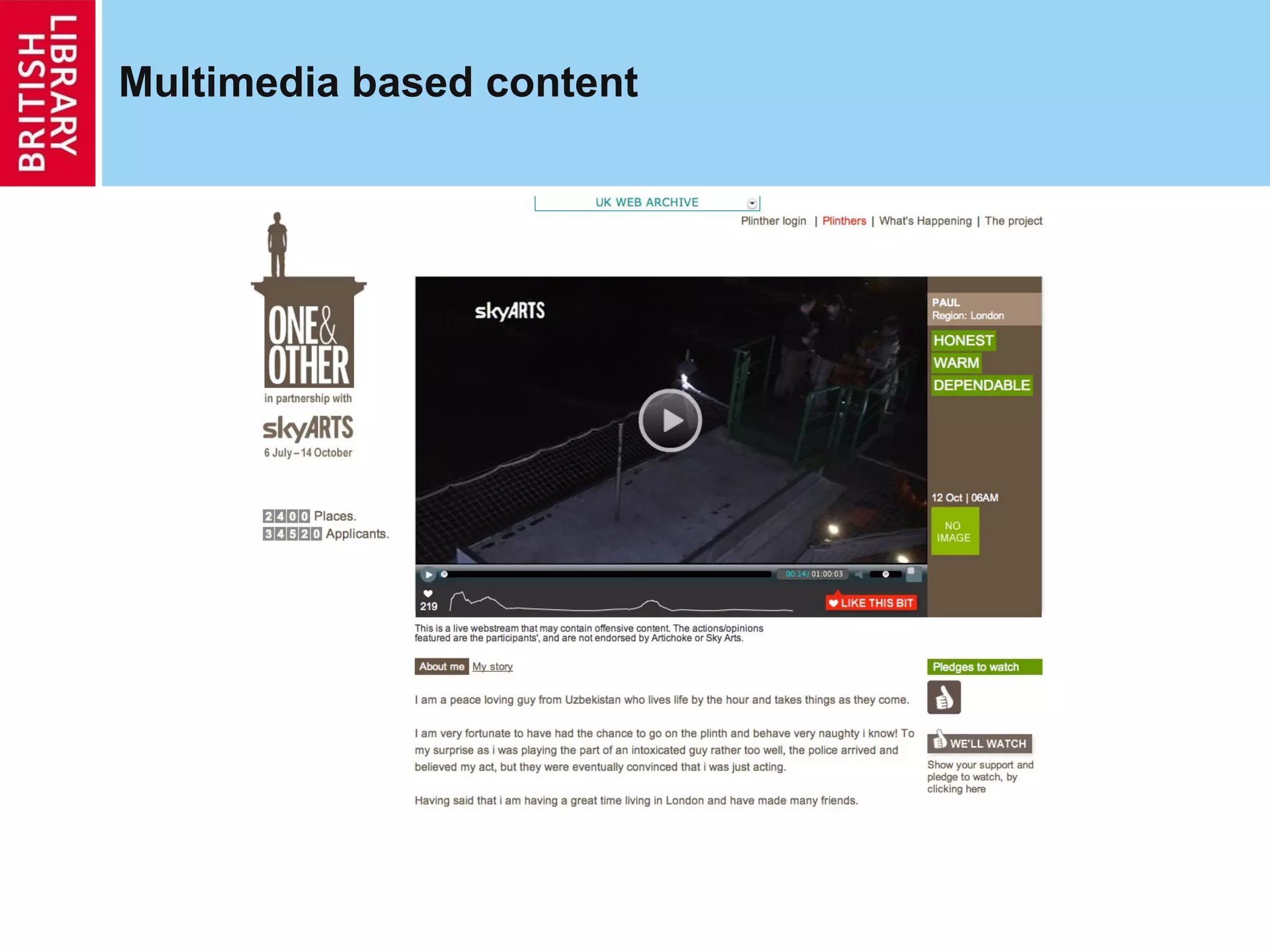 Multimedia based content 