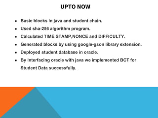 Implementation Of Block Chain Technology In Java Platform Ppt Implementation Of Block Chain Technology In Java Platform Ppt