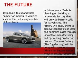 tesla electric cars | PPTX