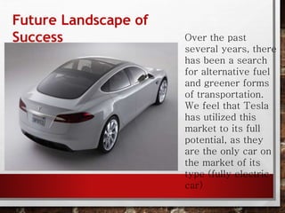tesla electric cars | PPTX
