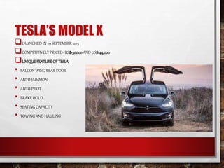tesla electric cars | PPTX