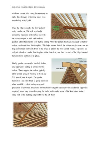 Pattern Rafter Position Building Construction and Technology | DOCX