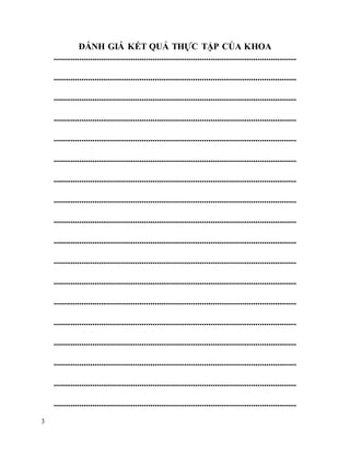 3
ĐÁNH GIÁ KẾT QUẢ THỰC TẬP CỦA KHOA
........................................................................................