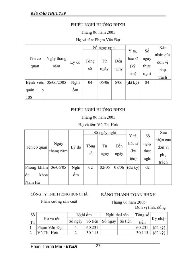 Bctt ke toan tien luong tai cong ty hong hung ha